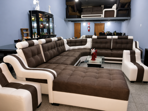 ESQUINERO MODERNO MARRON BEIGE