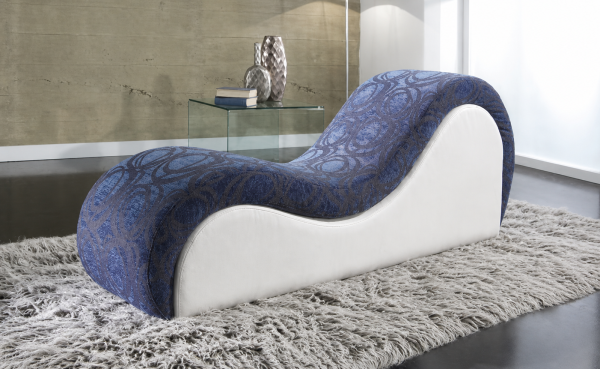 ASIENTO CURVO AZUL Y BLANCO