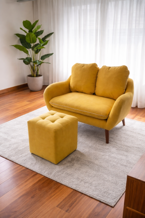 SIL-MOD-1P-001 SILLON MAS PUFF AMARILLO